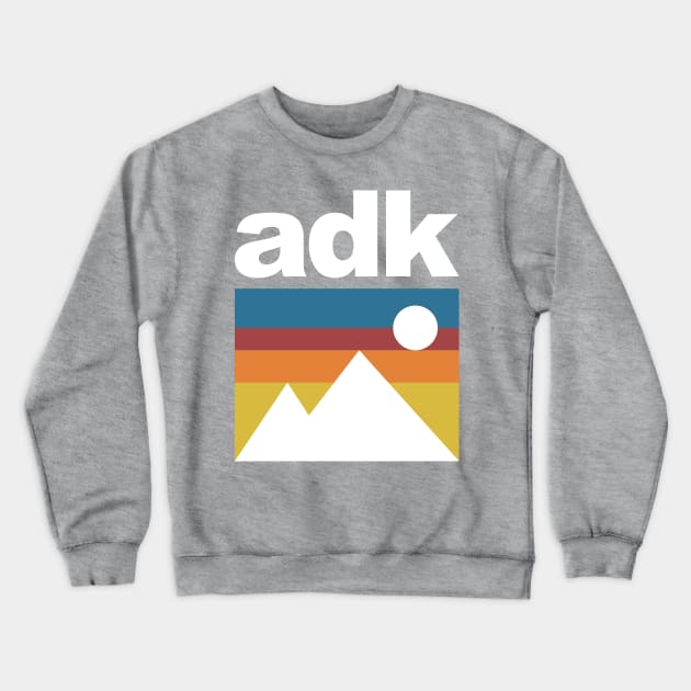 Adirondack Mountains ADK Crewneck Sweatshirt by PodDesignShop